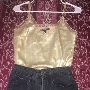 GOLD SEQUIN GOING OUT TOP
